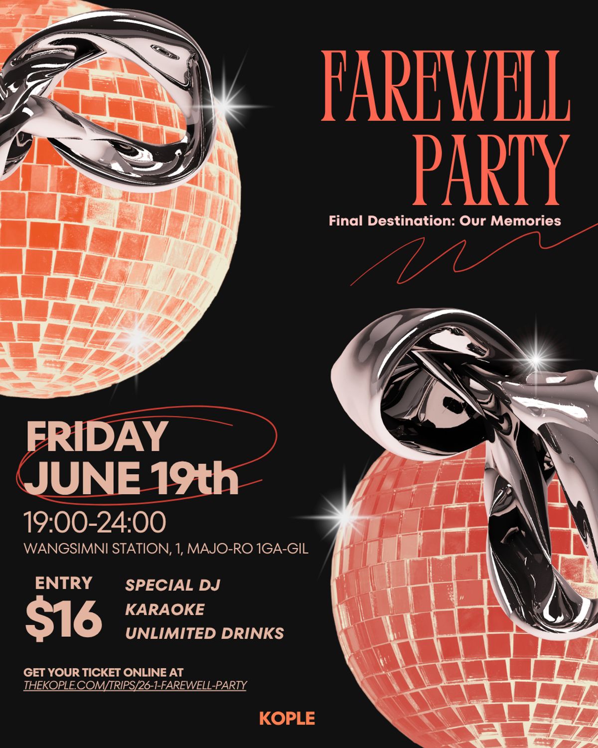 [Earlybird Closed] 26-1 Farewell Party