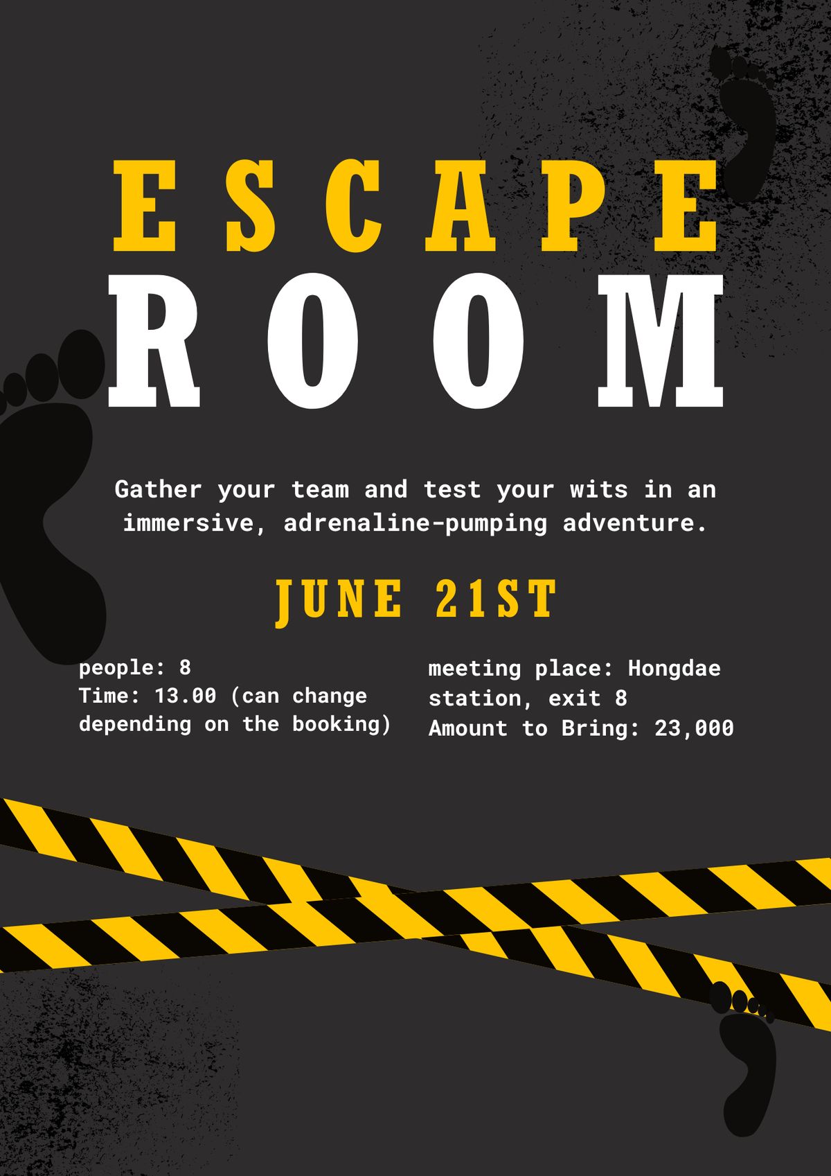 Escape Room gathering