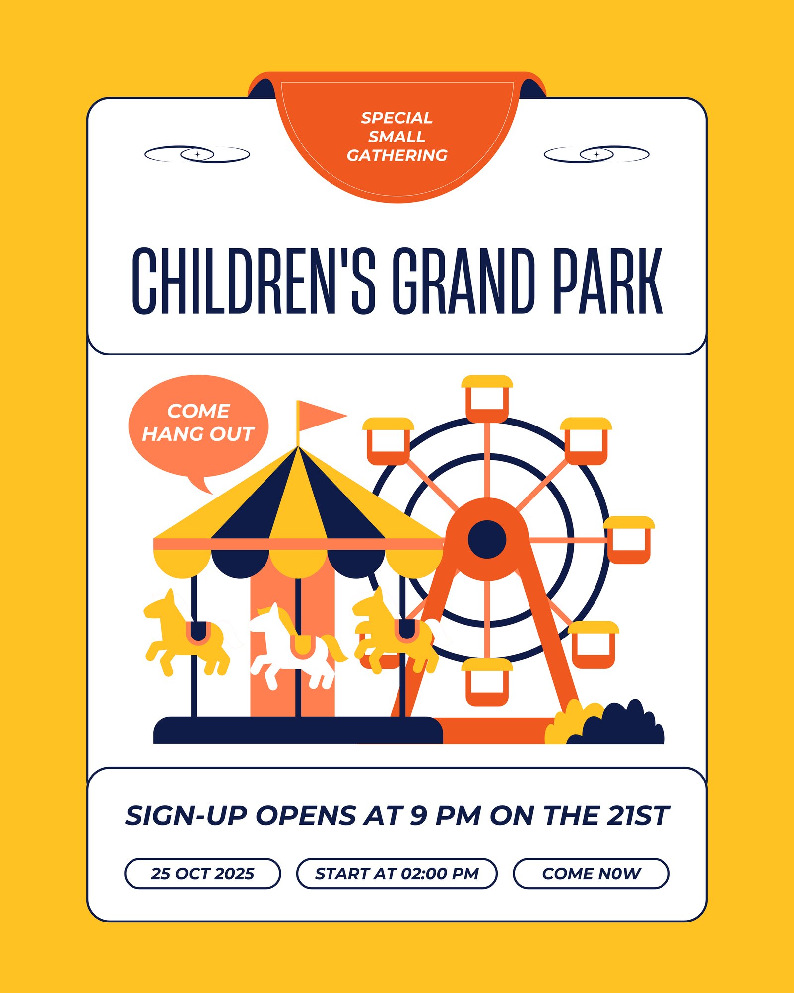 🌟 [10/25] A Special Fall Day! Small Gathering at Children's Grand Park 🌳