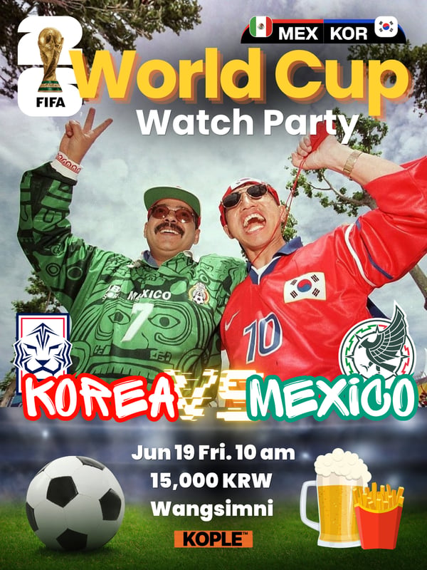 🔥 COREA vs MÉXICO: ¡Watch Party del Mundial! 🔥